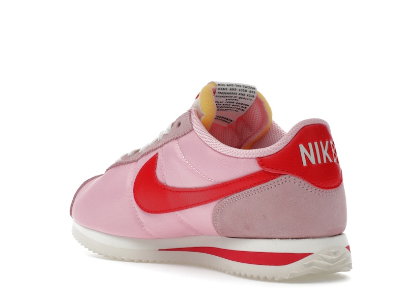 Nike Cortez TXT Medium Soft Pink Sail (Women's) - Medium Soft Pink/Sail/Team Orange/Fire Red - HF9994-600 - 23