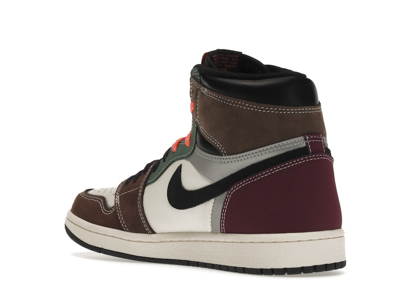 Air Jordan 1 Retro High OG Hand Crafted - Black/Archaeo Brown-Dark Chocolate - DH3097-001 - 23