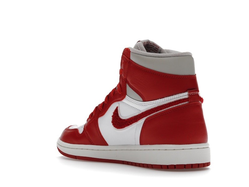 Air Jordan 1 High OG Newstalgia Chenille (W) - Light Iron Ore/Varsity Red-Sail - DJ4891-061 - 23