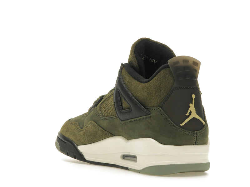 Air Jordan 4 Retro SE Craft Medium Olive - Medium Olive/Pale Vanilla/Khaki/Black/Sail - FB9927-200 - 24