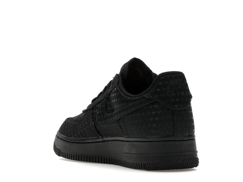 Nike Air Force 1 Low Valentines Day Triple Black (2026) - Black/Black/University Red - IQ9965-001 - 24