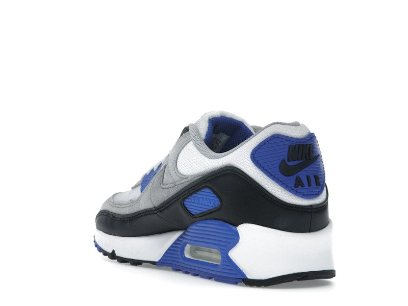 Nike Air Max 90 Hyper Royal - White/Light Smoke Grey/Black/Particle Grey - DM0029-112 - 24