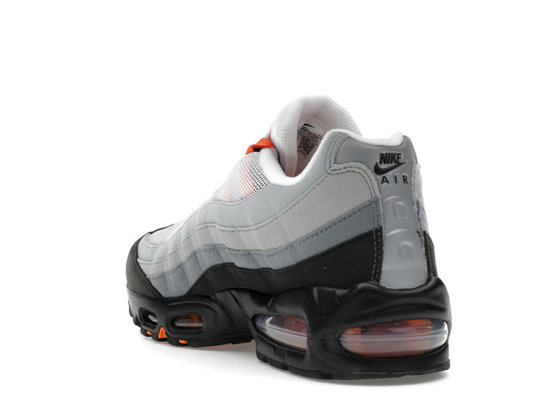 Nike Air Max 95 OG Big Bubble Bright Mandarin 20 (2025) - White/Wolf Grey/Light Smoke Grey/Bright Mandarin - HM4740-101 - 24