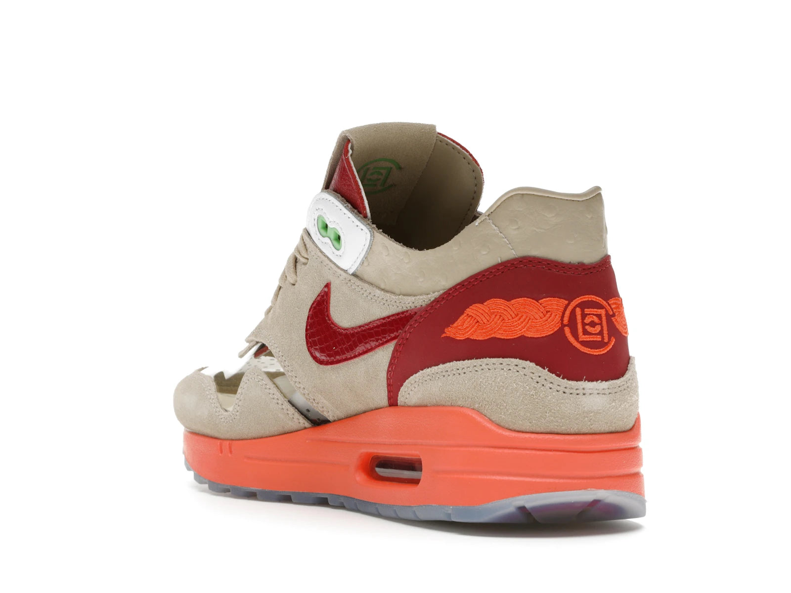 Nike Air Max 1 Clot Kiss Of Death (2021) - Net/Deep Red-Orange Blaze - DD1870-100 - 24