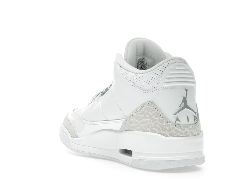 Air Jordan 3 Retro Pure Money (2025) - White/White/Metallic Silver - CT8532-111 - 24