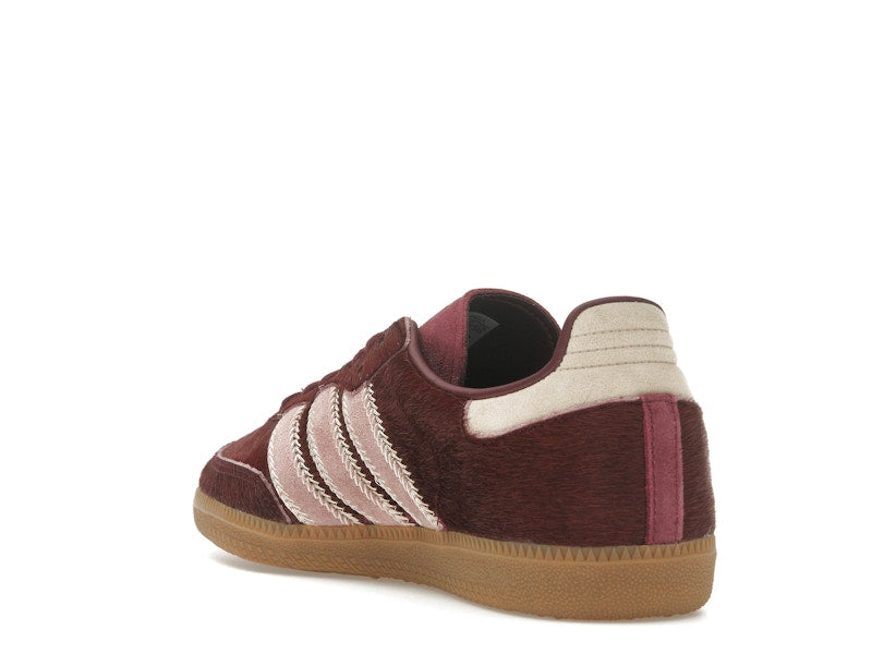 adidas Samba OG Maroon Sand Strata Pony (Women's) - Sand Strata/Maroon/Warm Clay - JP5330 - 24