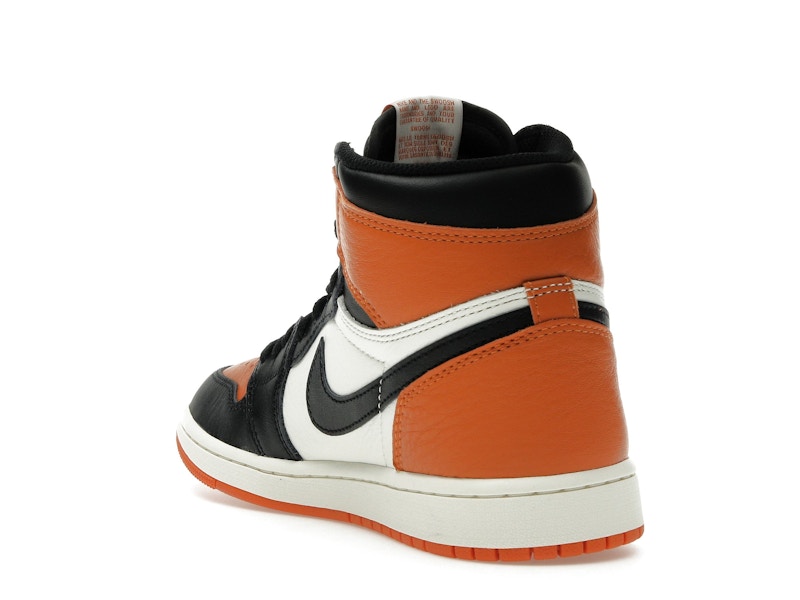Air Jordan 1 Retro High OG Shattered Backboard (2025) - Black/Black-Sail-Starfish - DZ5485-008 - 24