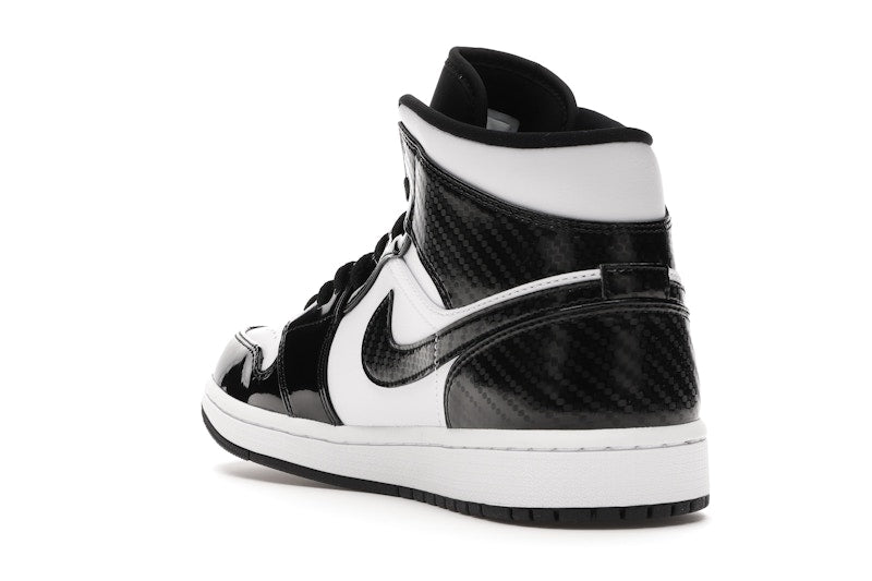 Air Jordan 1 Mid Carbon Fiber - Black/White-Black - DD1649-001 - 24