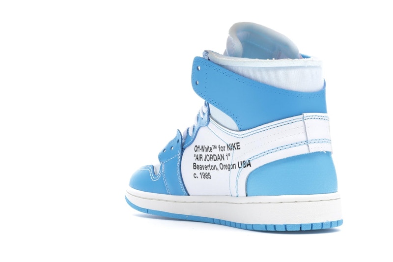 Air Jordan 1 Retro High Off White University Blue - White/Dark Powder Blue-Cone - AQ0818-148 - 24
