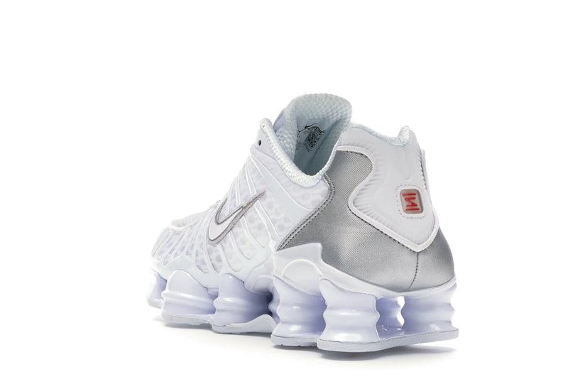 Nike Shox Tl White Metallic Silver - White/Metallic Silver-Max Orange-White - AV3595-100 - 24