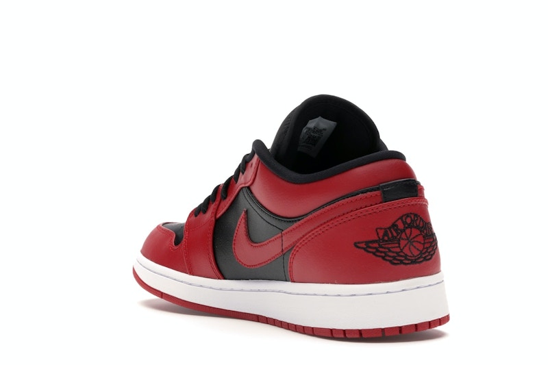Air Jordan 1 Low Reverse Bred - Gym Red/Black-Gym Red-White - 553558-606 - 24