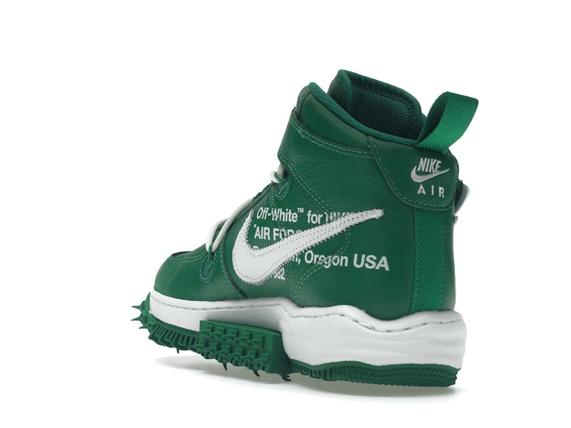 Nike Air Force 1 Mid Off White Pine Green - Pine Green/White-White - DR0500-300 - 24