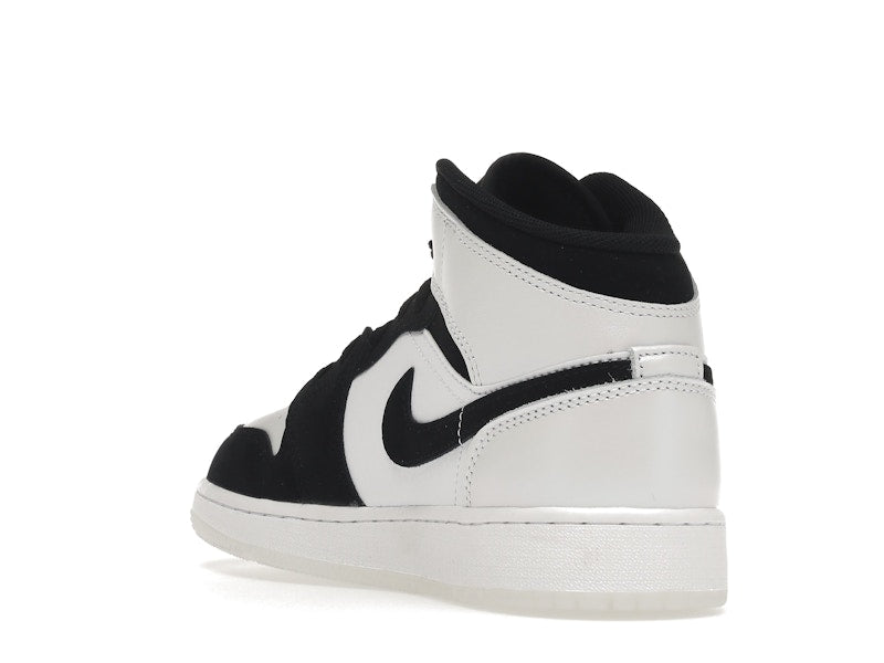 Air Jordan 1 Mid Diamond Shorts (GS) - White/Multi-Color/Black - DN4321-100 - 24