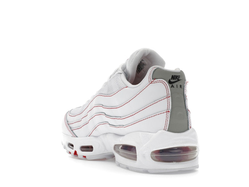 Nike Air Max 95 OG Big Bubble White University Red - White/University Red/Wolf Grey - IB7936-100 - 24