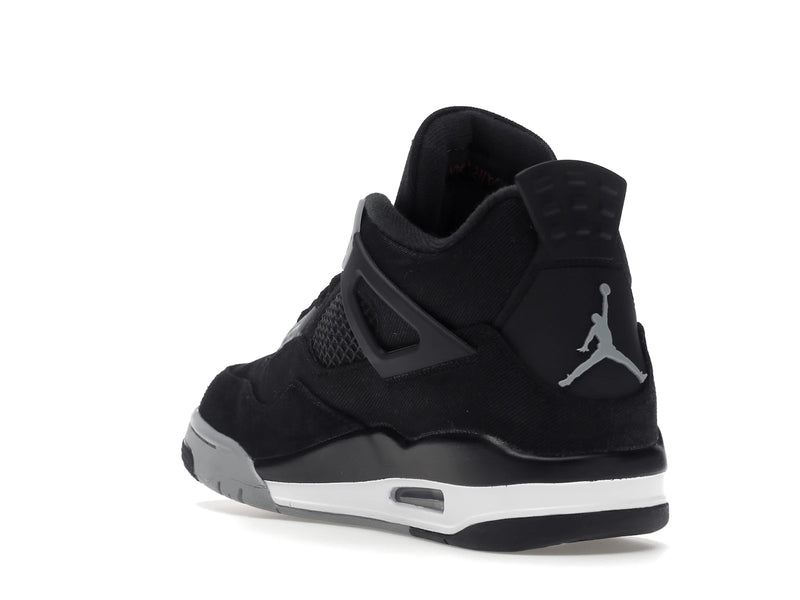 Air Jordan 4 Retro SE Black Canvas - Black/Light Steel Grey/White/Fire Red - DH7138-006 - 24