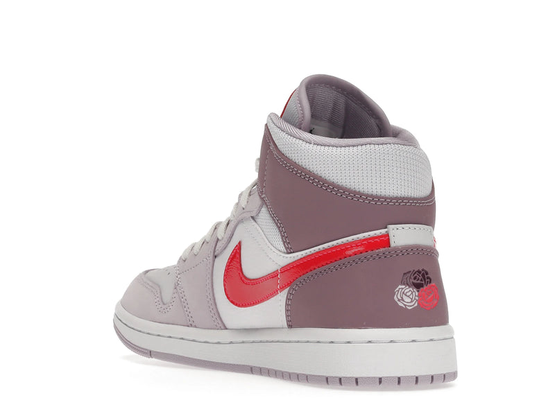 Air Jordan 1 Mid Valentines Day (2022) (W) - White/Pink-Crimson - DR0174-500 - 24