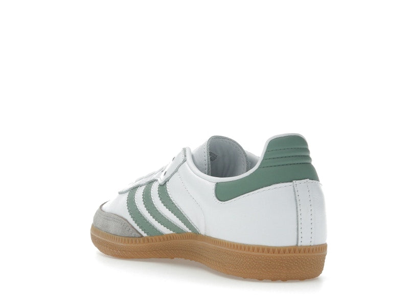 Adidas Samba OG Cloud White Silver Green (GS) - Cloud White/Silver Green/Gum - JP5479 - 24