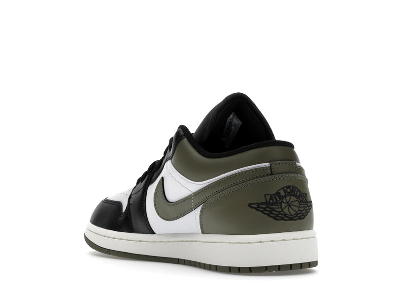 Air Jordan 1 Low Black Toe Medium Olive - Black/Medium Olive/White - 553558-092 - 24
