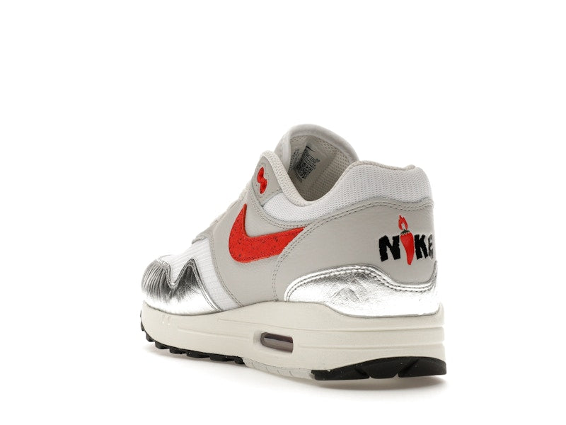 Nike Air Max 1 PRM SE Hot Sauce - White/Chile Red-Metallic Silver-Neutral Grey-Sail-Fir - HF7746-100 - 24