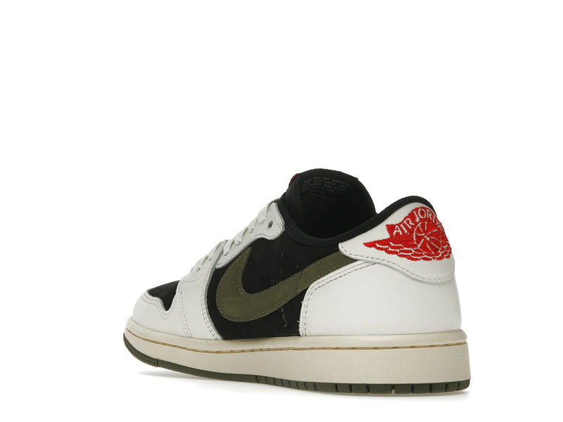 Air Jordan 1 Retro Low OG SP Travis Scott Olive (W) - Sail/University Red/Black/Medium Olive - DZ4137-106 - 24