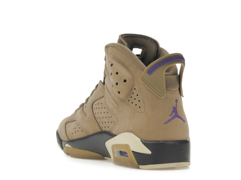Air Jordan 6 Retro Gore Tex Brown Kelp - Brown Kelp/Team Gold/Shadow Brown/Court Purple - FD1643-300 - 24