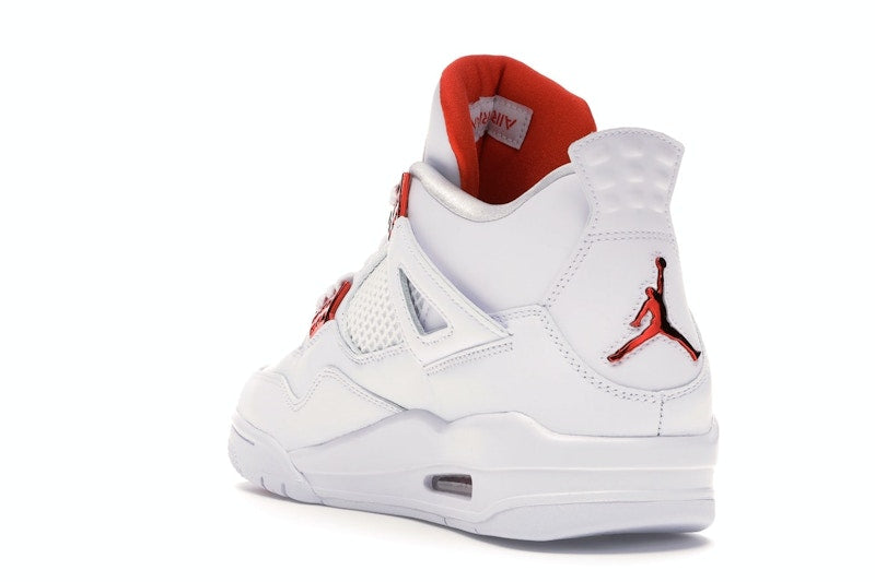 Air Jordan 4 Retro Metallic Orange - White/Metallic Silver-Team Orange - CT8527-118 - 24