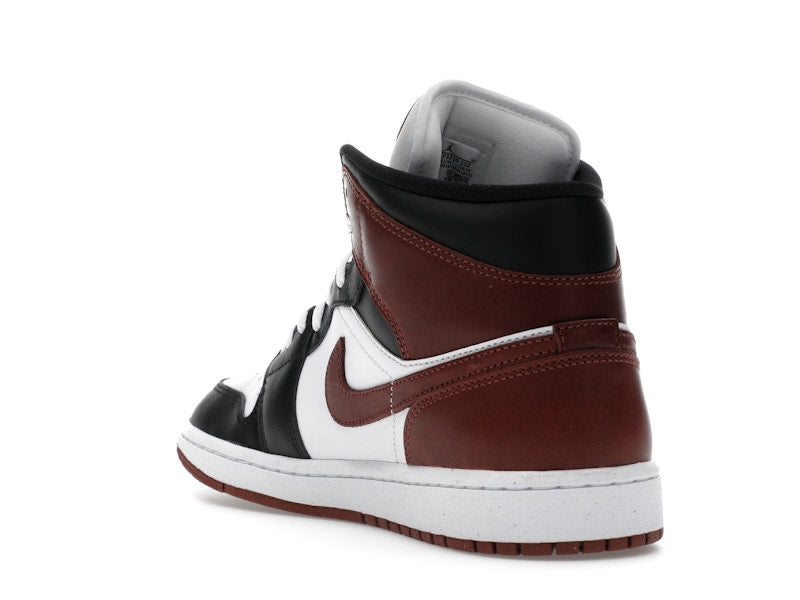 Air Jordan 1 Mid SE Dark Pony - White/Black/Dark Pony - HF3216-102 - 24