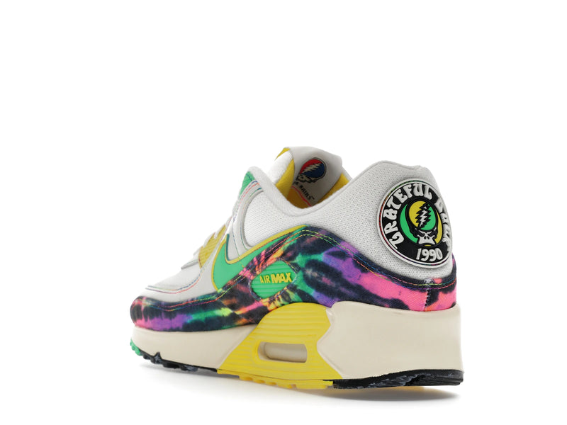 Nike Air Max 90 Grateful Dead University Of Oregon Grateful Ducks - Sail/Green Shock/Yellow Strike - IM2511-100 - 24