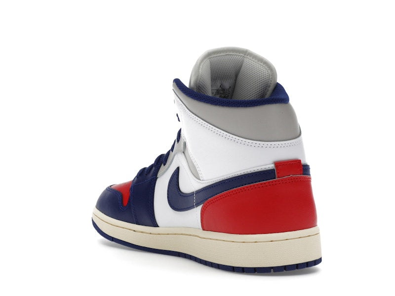 Air Jordan 1 Mid Rare Air - White/University Red/Neutral Grey/Deep Royal Blue - DQ8426-102 - 24