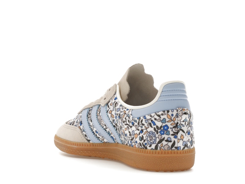 adidas Samba OG Liberty London Blue Floral (GS) - Blue/Off White/Gum - JP8080 - 24