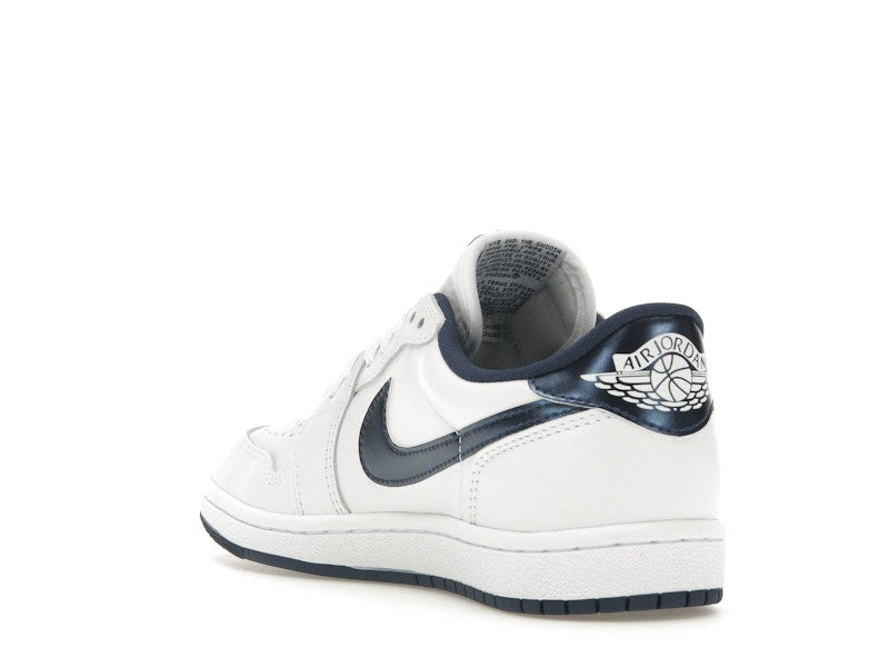 Air Jordan 1 Low 85 Metallic Blue - Summit White/Navy-White - FB9933-141 - 24