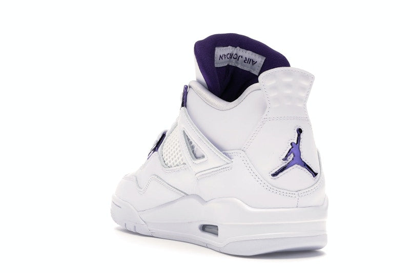 Air Jordan 4 Retro White Court Purple - White/Metallic Silver-Court Purple - CT8527-115 - 24