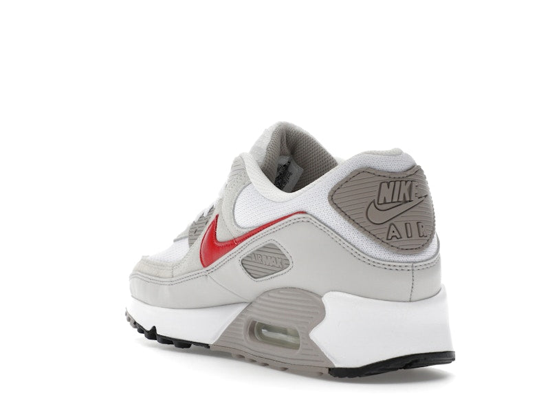 Nike Air Max 90 White College Grey Vast Grey University Red - vue 25