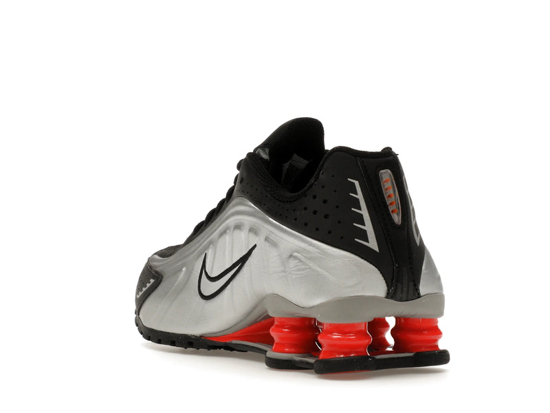 Nike Shox R4 Metallic Silver Black Picante Red (GS) - Metallic Silver/Black/Picante Red/Metallic Silver - CW2626-005 - 24