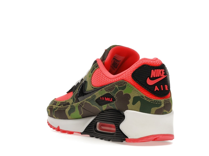 Nike Air Max 90 Reverse Duck Camo (2020) - Infrared/Black-Dark Sage-Baroque Brown - CW6024-600 - 24
