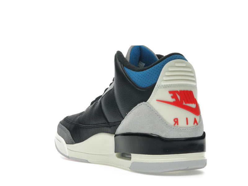 Air Jordan 3 Retro OG Rare Air - Black/Chile Red/Neutral Grey/Military Blue/Coconut Milk - IB8967-004 - 24