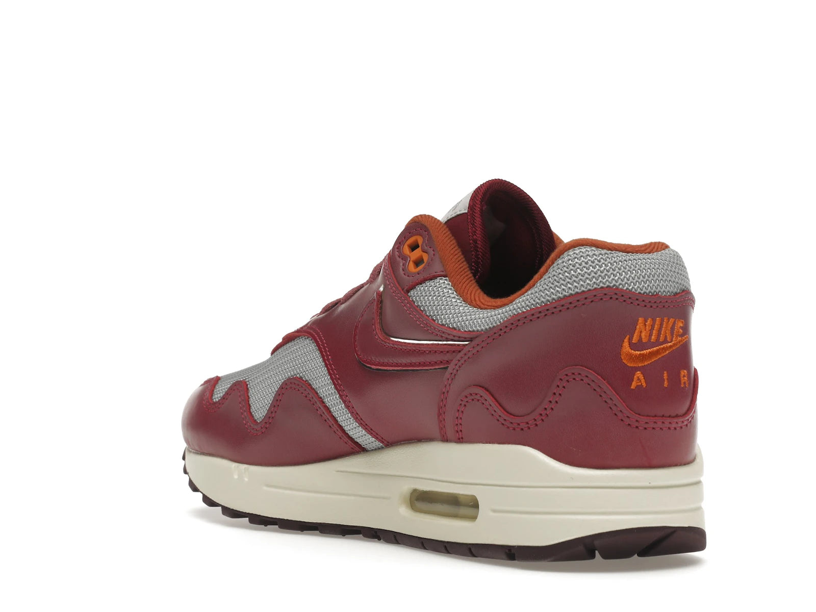 Nike Air Max 1 Patta Waves Rush Maroon With Bracelet - Metallic Silver/Rush Maroon - DO9549-001 - 24