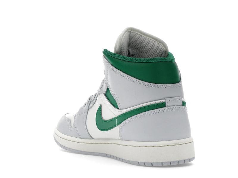 Air Jordan 1 Mid White Pure Platinum Pine Green - Summit White/Pure Platinum/Sail/Pine Green - DQ8426-142 - 24