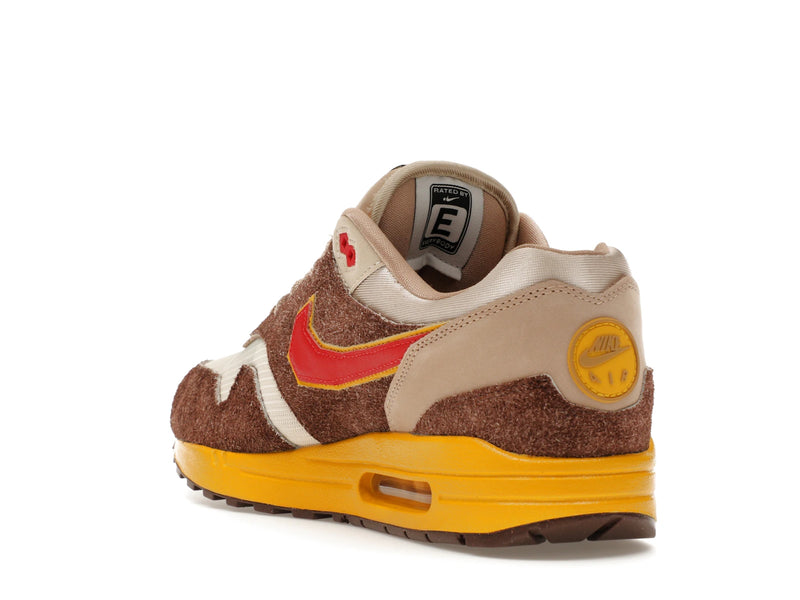 Nike Air Max 1 Swoosh Low Poly Big Head Origins - Light Chocolate/Hemp/Sand Drift/University Red - HV5776-200 - 24