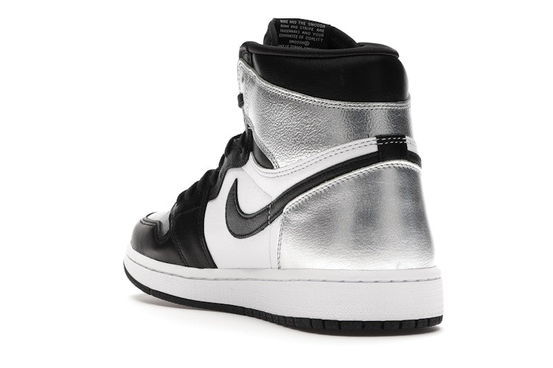 Air Jordan 1 Retro High Silver Toe (W) - Black/Metallic Silver-White-Black - CD0461-001 - 24