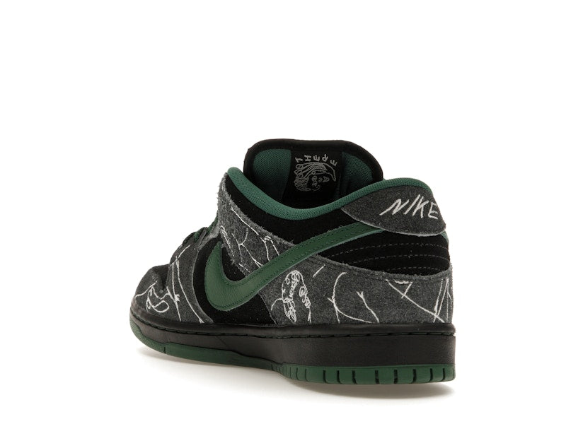 Nike SB Dunk Low There Skateboards - Black/Gorge Green-Summit White - HF7743-001 - 24