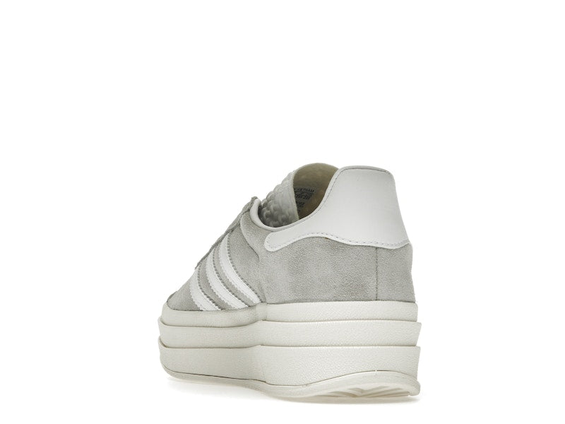 adidas Gazelle Bold Grey White (Women's) - Grey Two/Footwear White/Core White - HQ6893 - 25