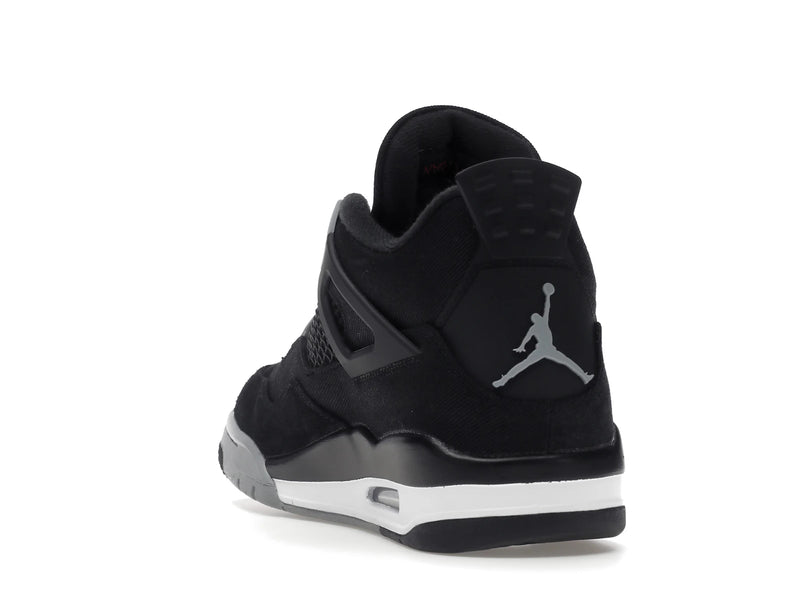 Air Jordan 4 Retro SE Black Canvas - Black/Light Steel Grey/White/Fire Red - DH7138-006 - 25