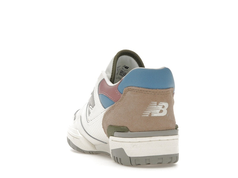 New Balance 550 Sea Salt Blue Laguna - Sea Salt/Blue Laguna/Dark Olivine - BB550PGA - 25