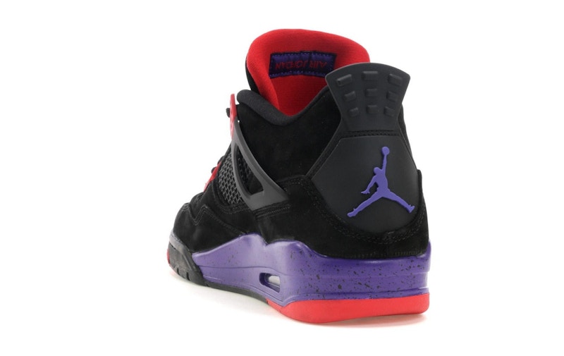 Air Jordan 4 Retro Raptors - Black/Court Purple-University Red - AQ3816-065 - 25