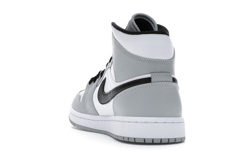Air Jordan 1 Mid Light Smoke Grey - Light Smoke Grey/Black-White - 554724-092 - 25