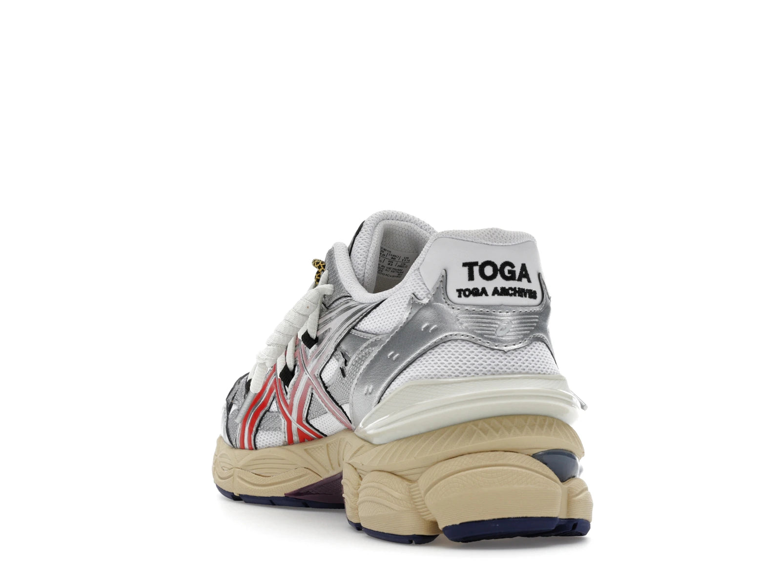 Asics Gel Cumulus 16 Toga White Red Pure Silver - White/Red/Pure Silver - 1203B115-100 - 25