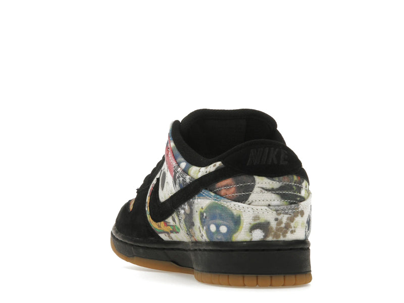 Nike SB Dunk Low Supreme Rammellzee - Black/Black-Multi-Color - FD8778-001 - 25