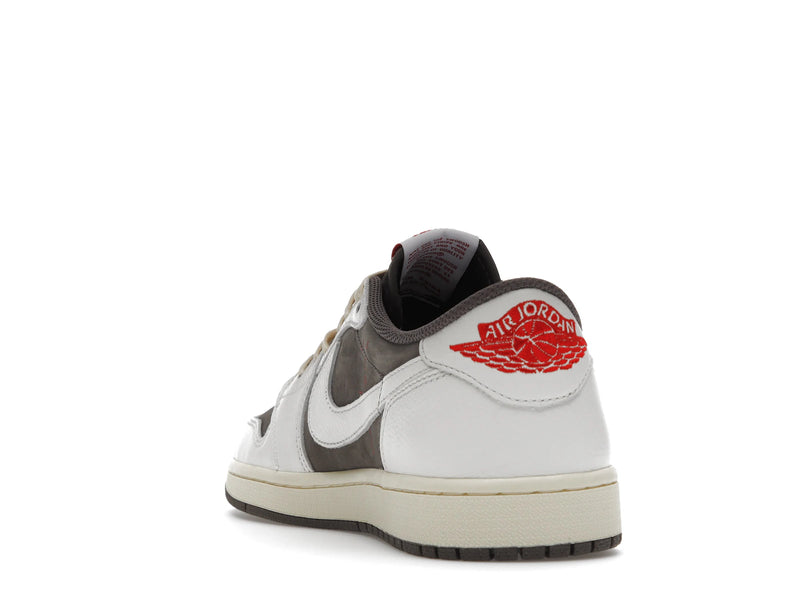 Air Jordan 1 Retro Low OG SP Travis Scott Reverse Mocha - Sail/University Red-Ridgerock - DM7866-162 - 25