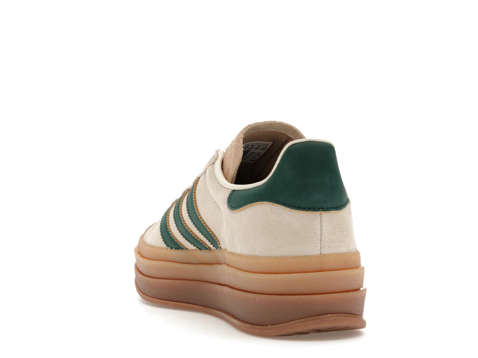 Adidas Gazelle Bold Magic Beige Collegiate Green - Cream White/Collegiate Green/Magic Beige - ID7056 - 25